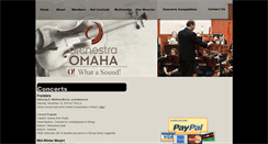 Desktop Screenshot of orchestraomaha.org